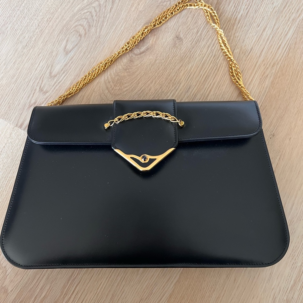 Cartier black purse clutch